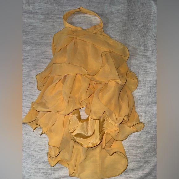 Yellow Ruffled Shirt - Picture 1 of 4